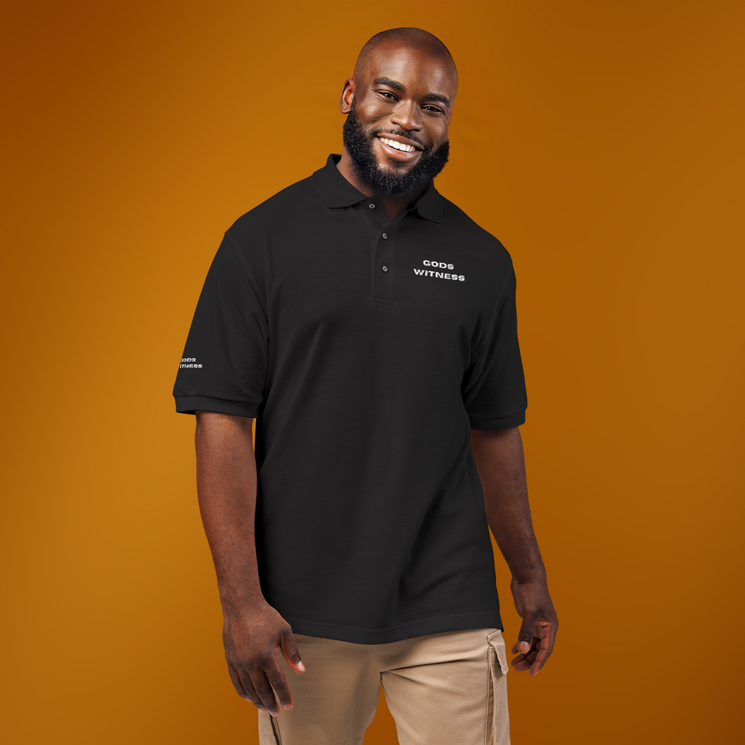 Gods Witness Unisex Golf Shirt | Christian Polo Shirt | Golfing Essentials | The Sacred Energy Shop | Christian Apparel