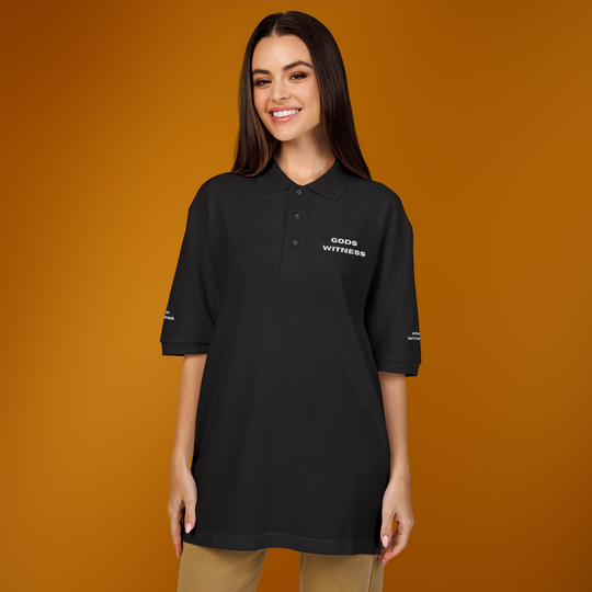 Gods Witness Unisex Golf Shirt | Christian Polo Shirt | Golfing Essentials | The Sacred Energy Shop | Christian Apparel