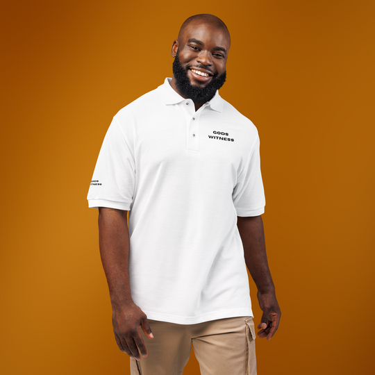 Gods Witness Unisex Golf Shirt | Christian Polo Shirt | Golfing Essentials | The Sacred Energy Shop | Christian Apparel