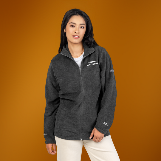 Gods Witness Unisex Fleece Jacket | Sacred Energy Collection | Faith Based StreetWear | Christian StreetWear | Conscious New Age Clothing