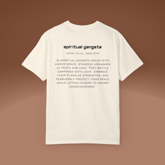 Spiritual Gangsta T-Shirt | Conscious Clothing for Spiritual Wellness