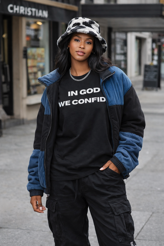 In God We Confide Long Sleeve Tee