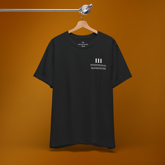 111 Conscious Manifestor T-Shirt | Black