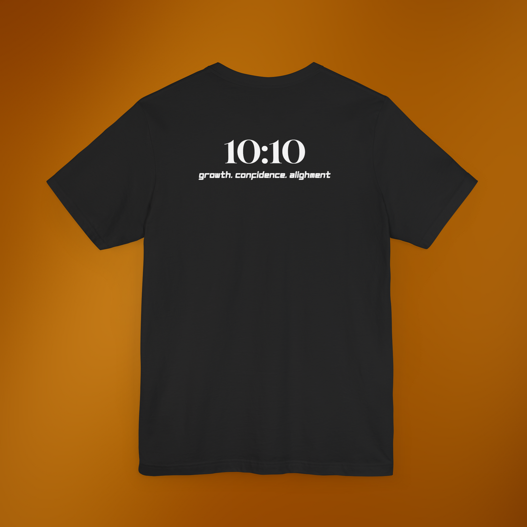 1010 Growth Confidence Alignment T-Shirt | Black