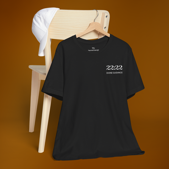 22:22 Divinely Aligned Sacred Mirror T-Shirt | Black