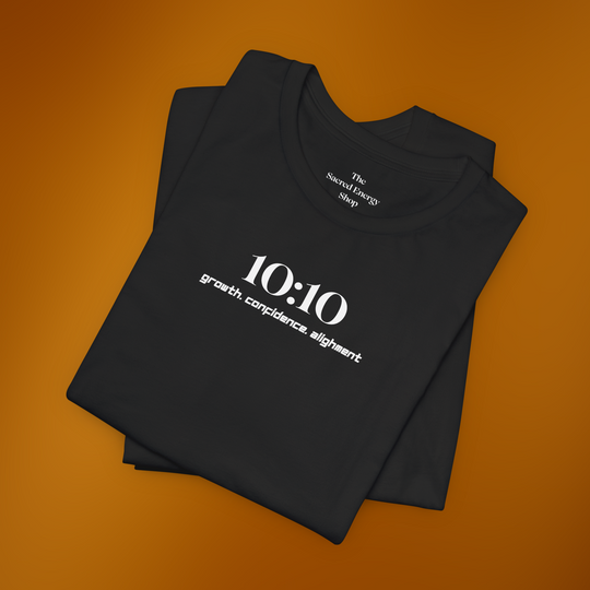1010 Growth Confidence Alignment T-Shirt | Black