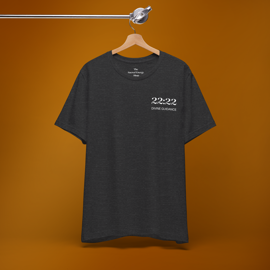 22:22 Divinely Aligned Sacred Mirror T-Shirt | Black
