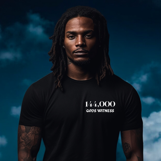 144,000 God's Witness T-Shirt | Black
