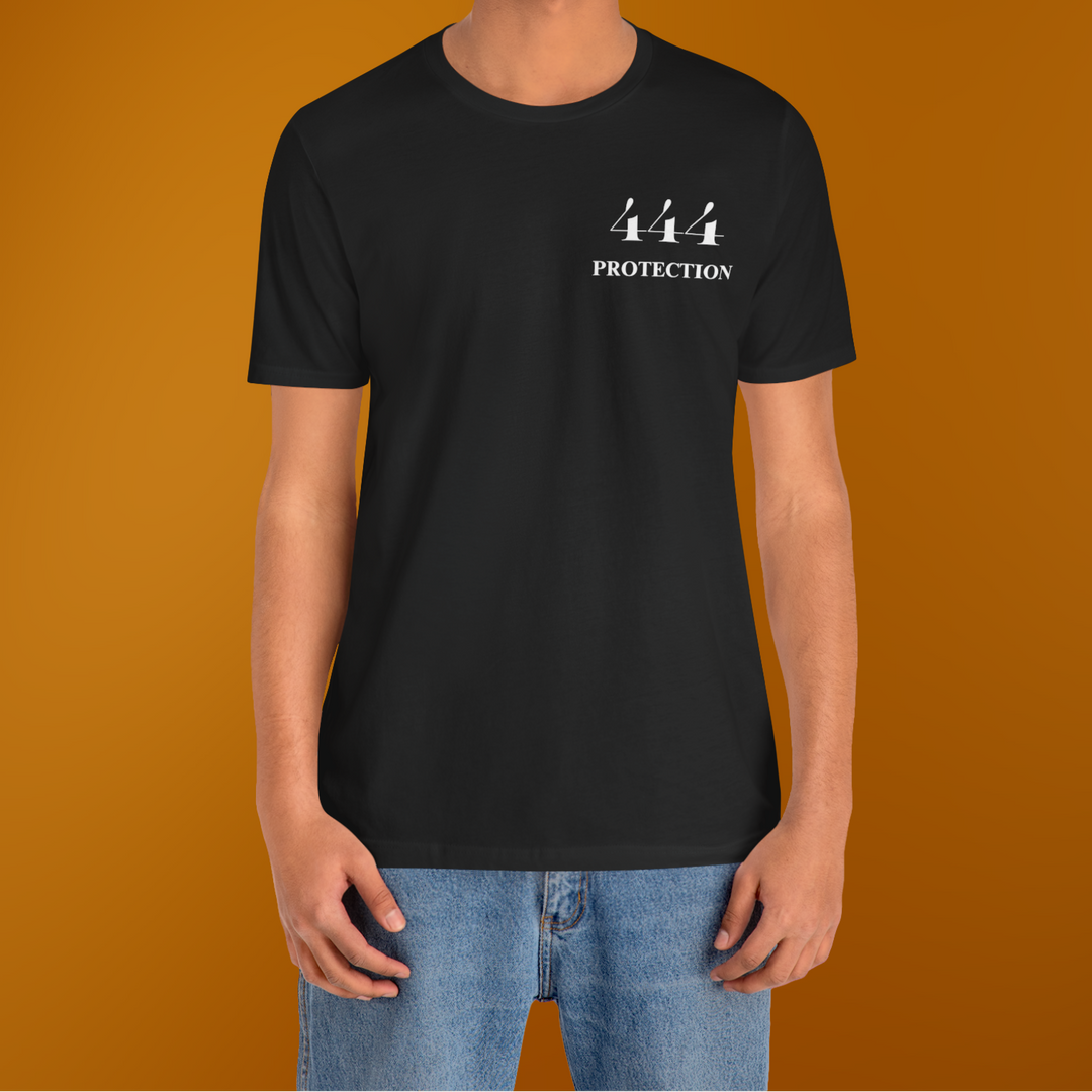 444 Divine Protection T-Shirt | Black
