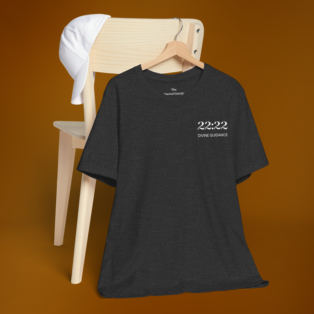 22:22 Divinely Aligned Sacred Mirror T-Shirt | Black