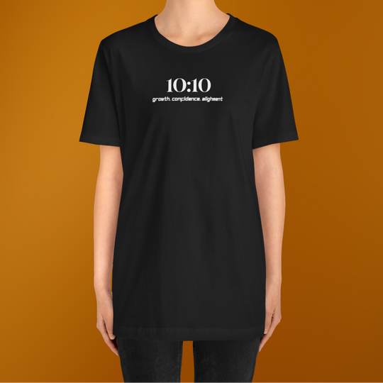 1010 Growth Confidence Alignment T-Shirt | Black