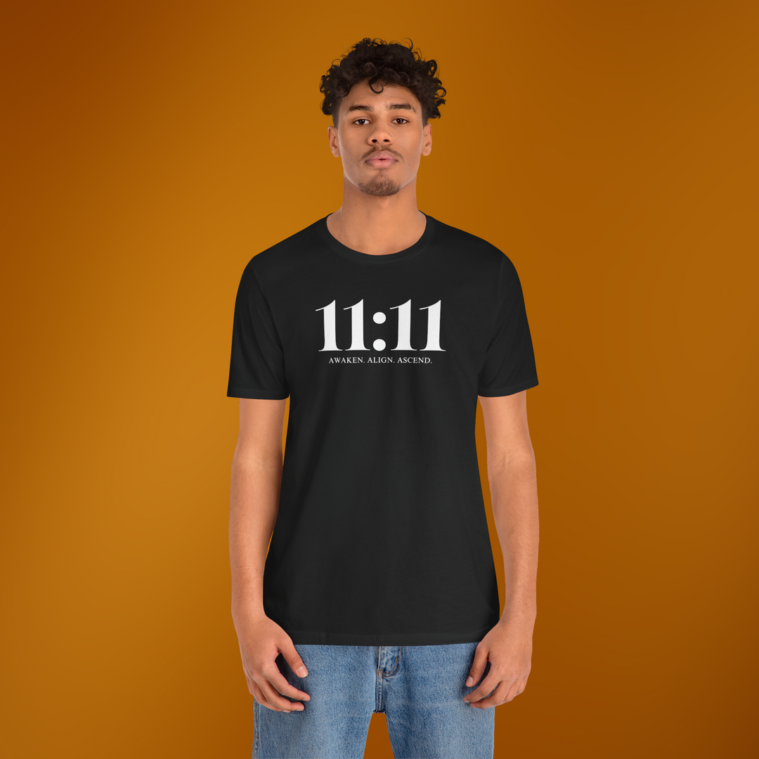11:11 Spiritual Awakening T-Shirt | Black