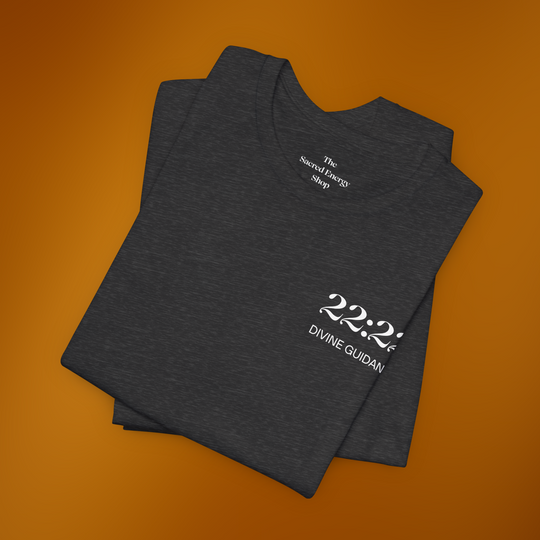 22:22 Divinely Aligned Sacred Mirror T-Shirt | Black