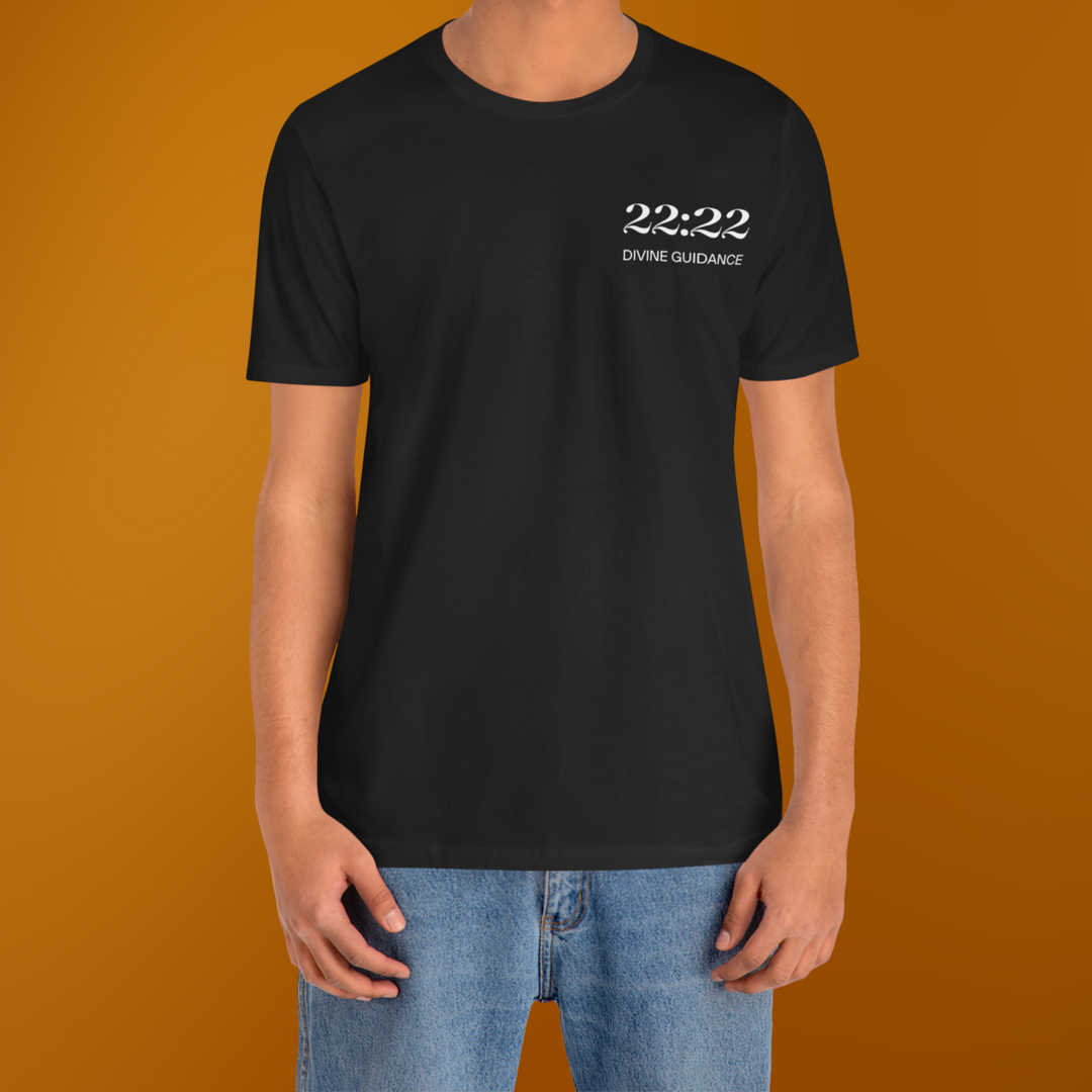 22:22 Divinely Aligned Sacred Mirror T-Shirt | Black