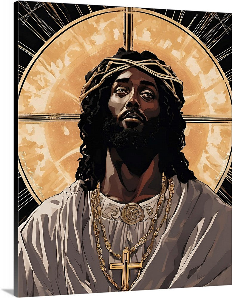 Emmanuel Prince of Peace Christ Consciousness Inspired Gallery Canvas Wrap