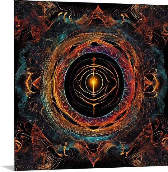 Into The Portal II Mounted Acrylic Abstract Wall Art