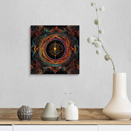 Into The Portal II Mounted Acrylic Abstract Wall Art