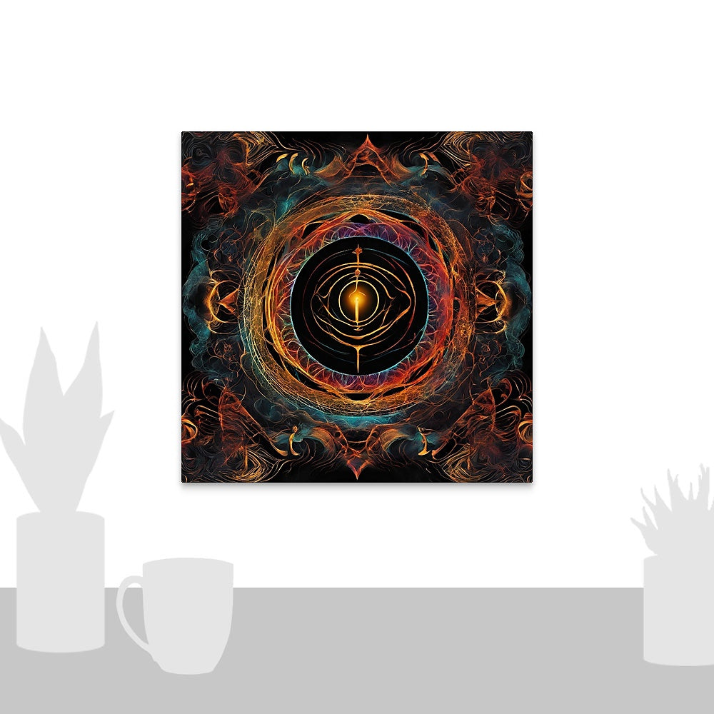 Into The Portal II Mounted Acrylic Abstract Wall Art