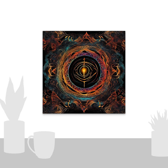 Into The Portal II Mounted Acrylic Abstract Wall Art