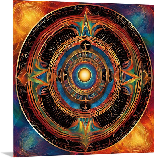 Sacred Symbolism Spiritual Mounted Acrylic Wall Art