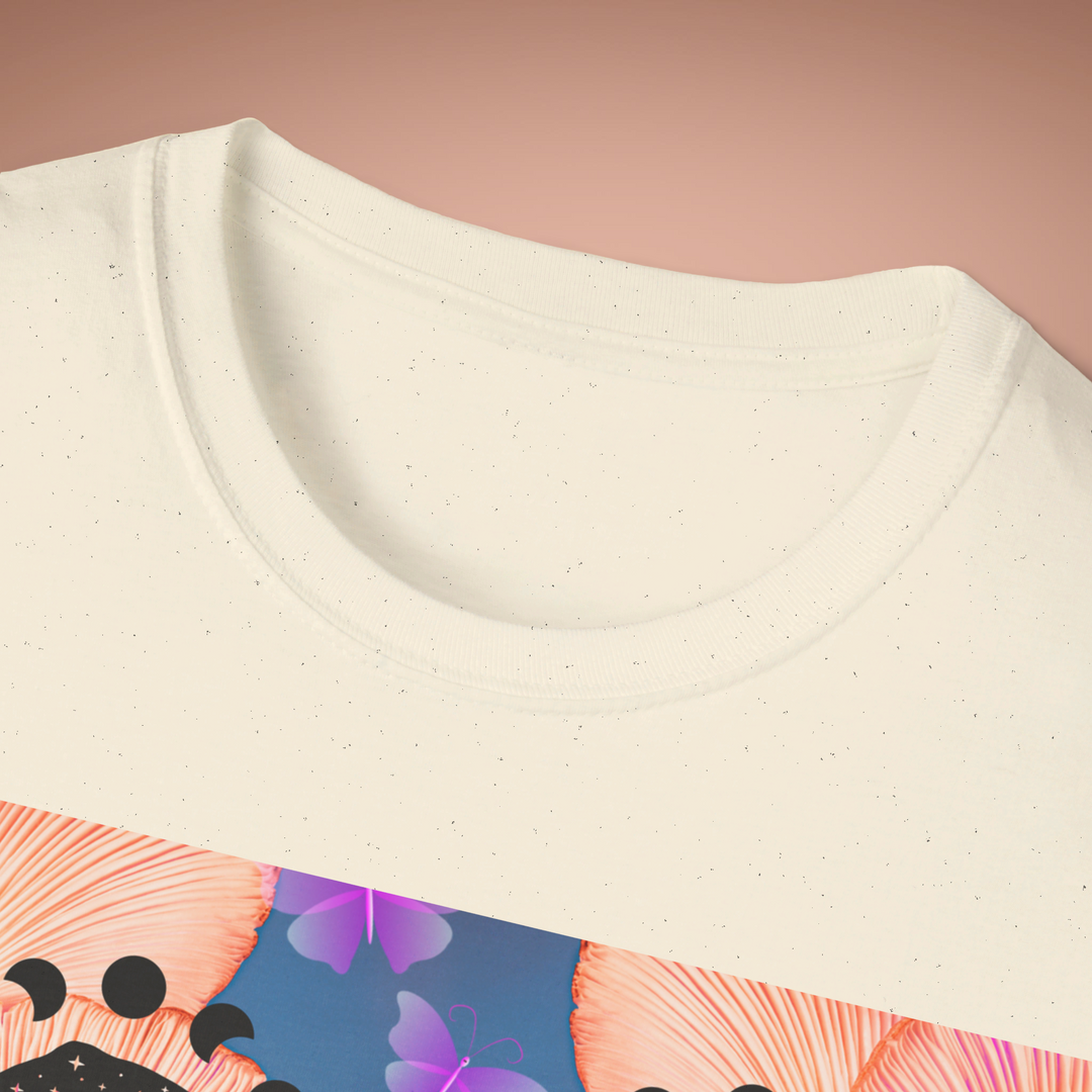 Sacred Mushrooms Unisex Softstyle T-Shirt | Magic Mushrooms Tee | Neutral