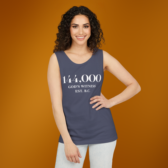 Gods Witness 144000 Unisex Tank Top | The Sacred Energy Shop | Summer Essentials | 2025 Unisex Gift Guide