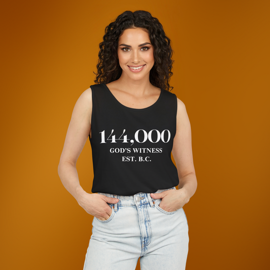 Gods Witness 144000 Unisex Tank Top | The Sacred Energy Shop | Summer Essentials | 2025 Unisex Gift Guide
