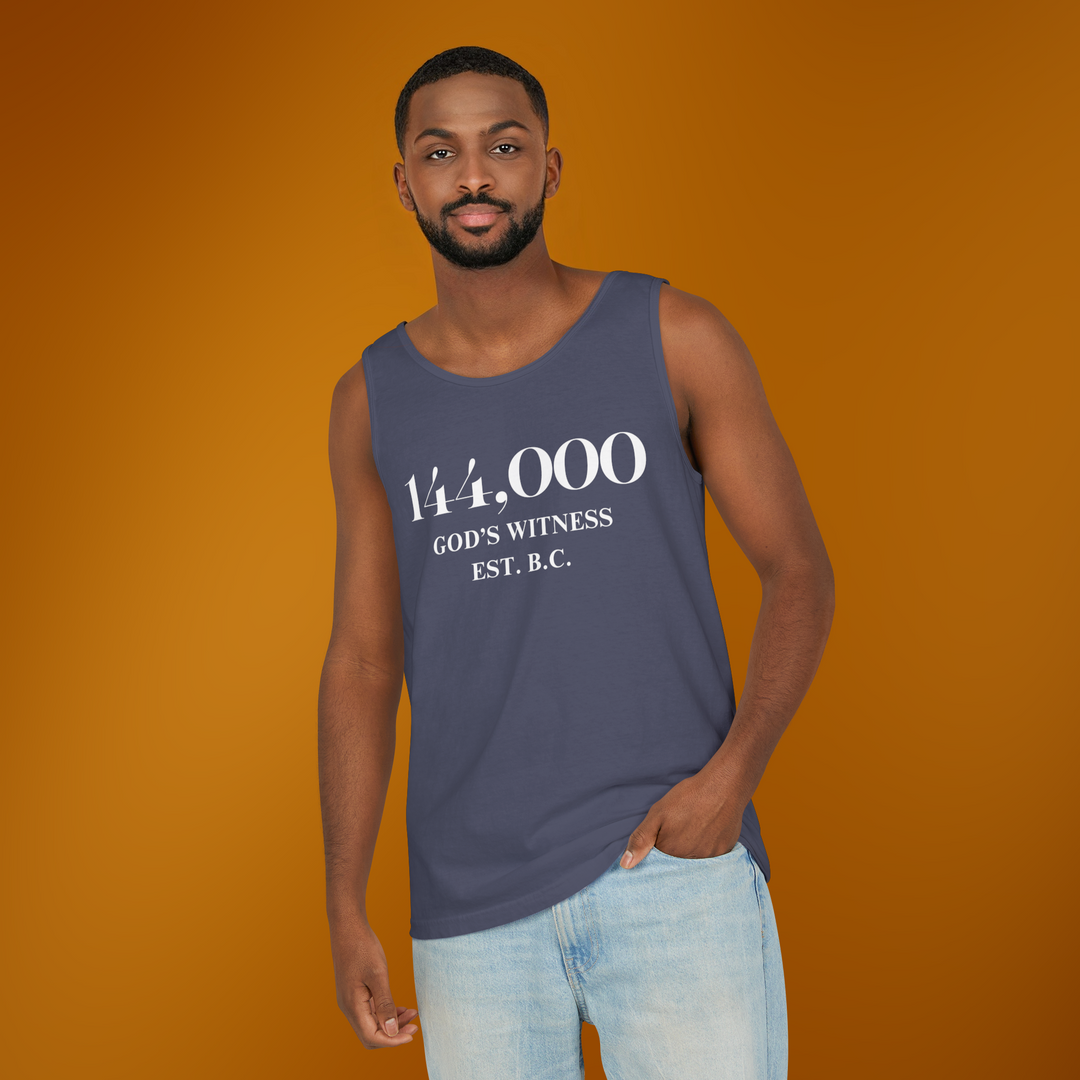 Gods Witness 144000 Unisex Tank Top | The Sacred Energy Shop | Summer Essentials | 2025 Unisex Gift Guide