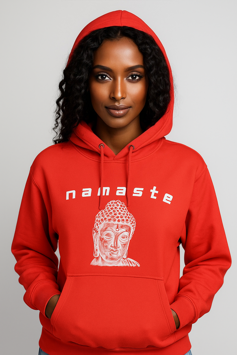 Namaste Universal Peace Unisex Fleece Hoodie | The Sacred Energy Shop